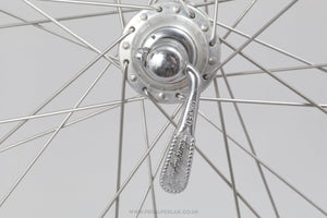 Campagnolo Nuovo / Super Record (1034) Small Flange / Ambrosio Aero Dynamic Vintage 28"/700c Tubular Road Wheels - Pedal Pedlar - Bicycle Wheels For Sale