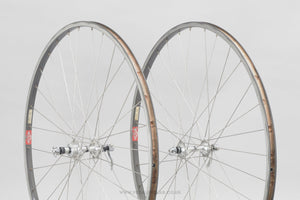 Campagnolo Nuovo/Super Record (1034) / Mavic MA 40 Vintage 700c Road Wheels - Pedal Pedlar - Bicycle Wheels For Sale