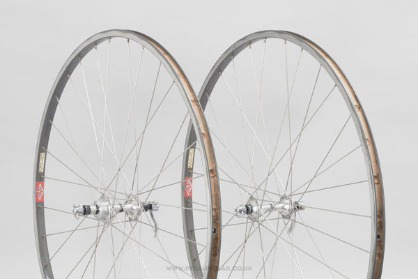 Campagnolo Nuovo/Super Record (1034) / Mavic MA 40 Vintage 700c Road Wheels - Pedal Pedlar - Bicycle Wheels For Sale