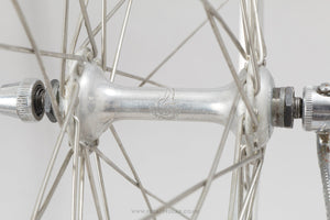 Campagnolo Nuovo Tipo / Gran Sport (1251) / Mavic Module "E" Vintage 27" Road Wheels - Pedal Pedlar - Bicycle Wheels For Sale