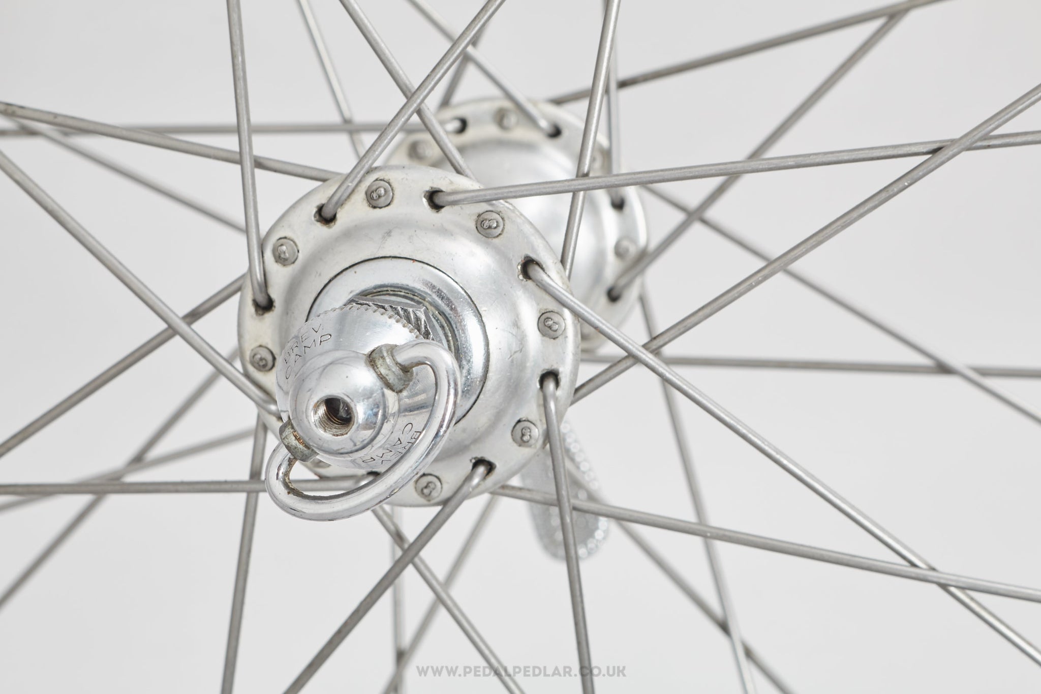 Campagnolo Nuovo/Super Record (1034) / Mavic GP4 Vintage 28"/700c Tubular Road Front Wheel - Pedal Pedlar - Bicycle Wheel For Sale