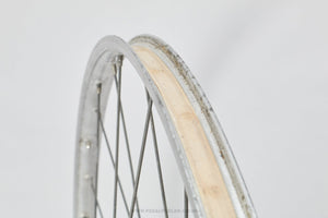 Maillard Normandy Large Flange / Weinmann Vintage 27" Clincher Road/Town Front Wheel - Pedal Pedlar - Bicycle Wheel For Sale