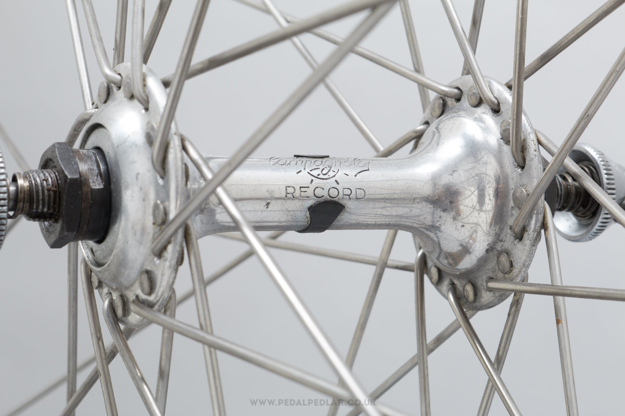 Campagnolo Record (1034) / Gazelle by Ambrosio Vintage 700c Clincher Road Front Wheel - Pedal Pedlar - Bicycle Wheel For Sale