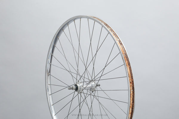 Atom Turister / Rigida Chromage Superchromix c.1970 Vintage 650B Clincher Randonneur Rear Wheel - Pedal Pedlar - Bicycle Wheel For Sale